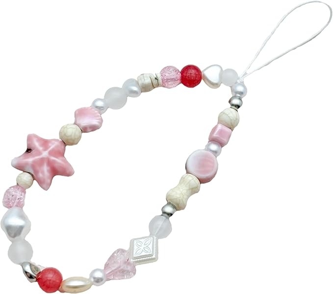 Beaded Camera Wrist Strap Cute Digital Camera Charm Lanyard Phone Chain Keychain Beaded Phone Lanyard Bag Charm