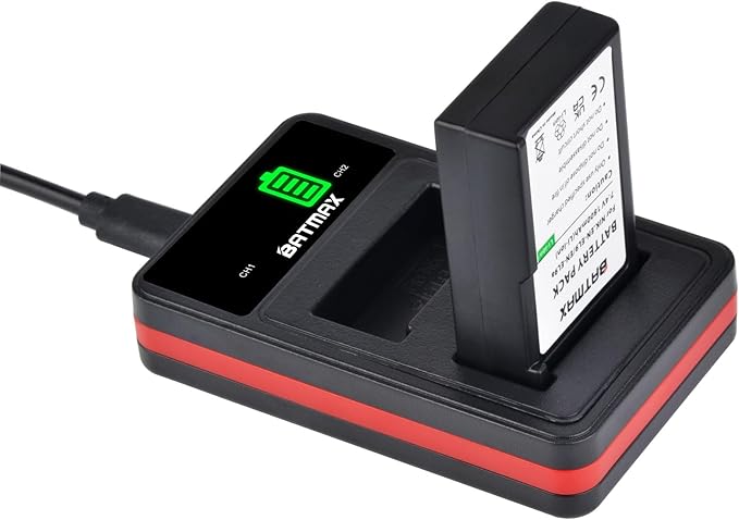 Batmax EN-EL9 Battery(2-Pack) and Compact USB Dual Charger for Nikon EN-EL9, EN-EL9a and Nikon D40 D40x D60 D3000 D5000 Cameras