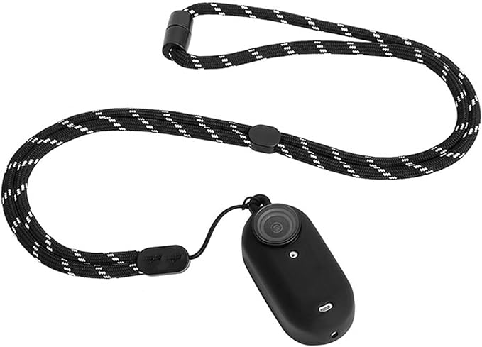 LICHIFIT Silicone Protective Case Set for Insta360 GO 3 Action Camera Housing Soft Shell Cover Skin + Lens Cap + Neck Strap Lanyard Accessories