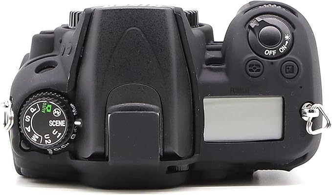 Professional Secure Silicone Camera Cases Bag Housing Rubber Body Skin for Nikon D7000 Digital SLR Camera Protective Case (Black)