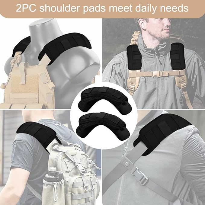 ZINZ 2-Pack Universal Wide Shoulder Pad with Ultra Thick Cushion for Bag Luggage Backpack Bag Crossbody