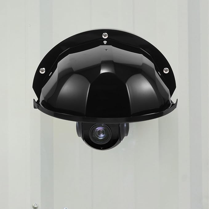 OSOLADY Security Camera Rain Cover Outdoor Waterproof Plastic Protector Shield for Black Weatherproof Shield for Outdoor Monitoring