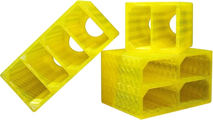 LingoFoto 2PCS Camera Battery Storage Soft Case with 2 Warehouses for Canon LP-E6/LP-E6N/LP-E6NH Camera Battery Protective Pack Case Holder (Yellow,Double warehouse)
