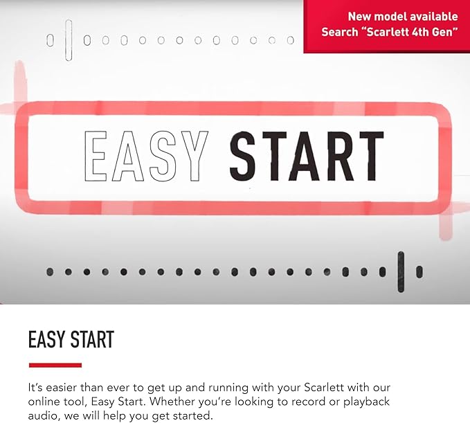 Focusrite Scarlett Solo 3rd Gen USB Audio Interface for Guitarists, Vocalists, Podcasters or Producers to record and playback studio quality sound