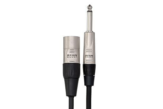 Hosa HSX-050 Pro Balanced Interconnect, REAN 1/4" TRS to XLR3M, 50 Feet