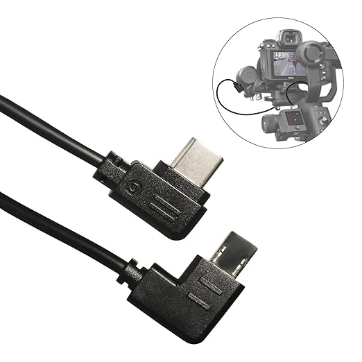 Camera Shutter Release Cable USB-C to Multi-USB for DJI Ronin-SC/RS2/RSC2/RS3/RS3 Pro/PS3 Mini/RS4/RS4 Pro Stabilizer,for SN A6400 A6600 A7R4 A7R5 A7S3 A7M4 Camera RSS Upwards Control Cable 30CM