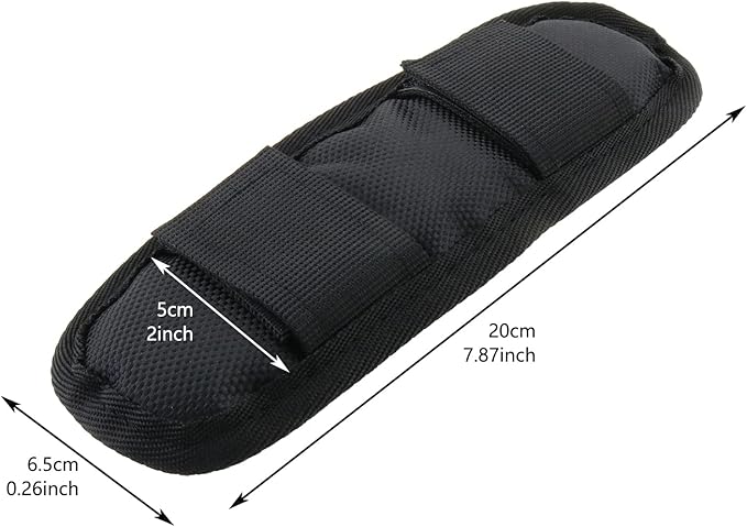 Shoulder Strap Pad Black Removable Luggage Bags Shoulder Strap Pads Fastener Cushions for Bag Backpack Satchel