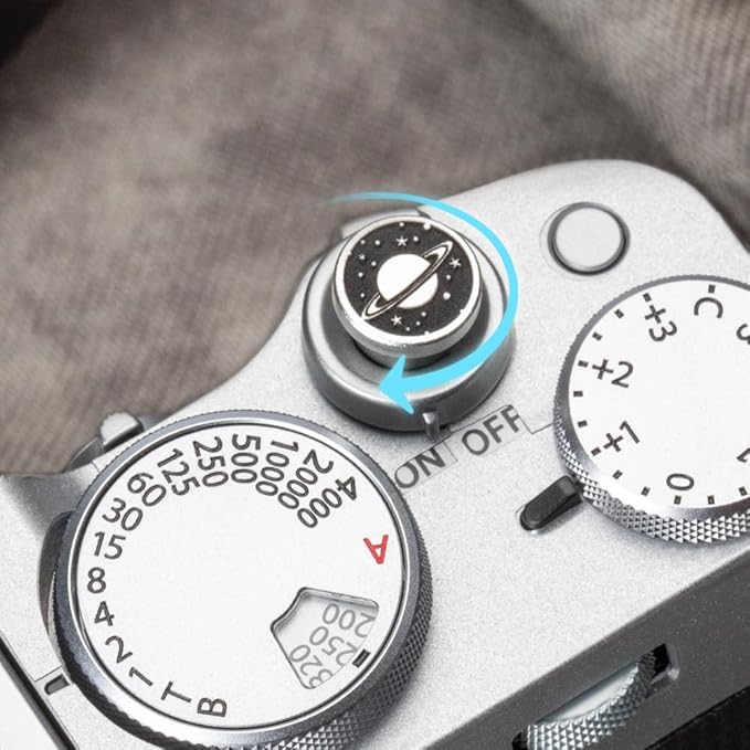 DBZZ Camera Metal Hot Shoe Cover Shutter Buttons Protector Set for Nikon z30/z50/d810 for Fujifilm X100VI X-T30 X-Pro3 X-Pro2 (Aluminium Set)