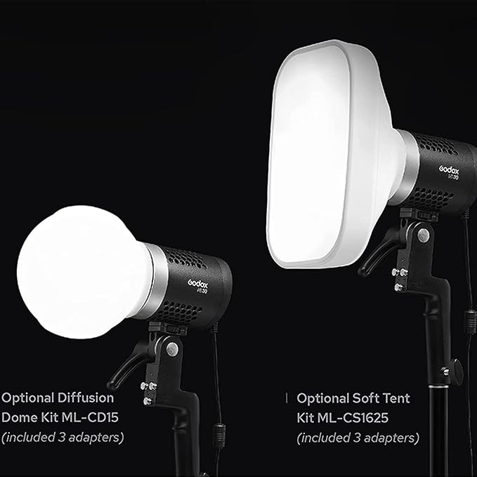 Godox ML-CD15 Camera Flash Diffusion Dome for Godox V1 V860III V860II V850II TT685II TT600 TT560II TT520II TT660 ML30 ML30Bi ML60 ML60Bi AD100PRO AD200PRO AD300PRO AD400PRO