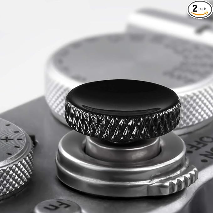 Fuji Shutter Release Button Accessories: Fujifilm Camera Soft Shutter Button - Black Shutter Button for Canon Nikon Leica Film X100V X100F Xt5 Xt4 Xt3 Xt2 Xt30 Xt20 Xt10 Xpro3 Xpro2 Xpro1