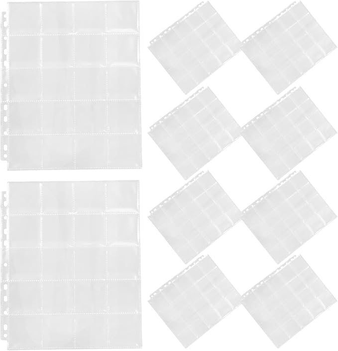 Mikikit 30 Pcs Film Negative Pouches Binder Sleeves Acid-Free 7-Strip 210-slot Storage Pages for Photographers Archival Negative Film Holder Sheets