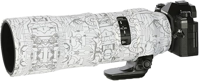 CHASING BIRDS Lens Camouflage Waterproof Coat for Olympus 300mm F4.0 is PRO Rainproof Lens Protective Cover Version IV (Electric White)