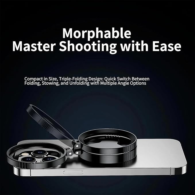 Anti-Glare Magnetic Phone Filter – Reduces Unwanted Reflections, Magnetic Phone Polarizer Cpl, Rotatable Expandable 52mm Circular Polarizer Polarizing Filter, Foldable Phone Filter Lens (1pcs)