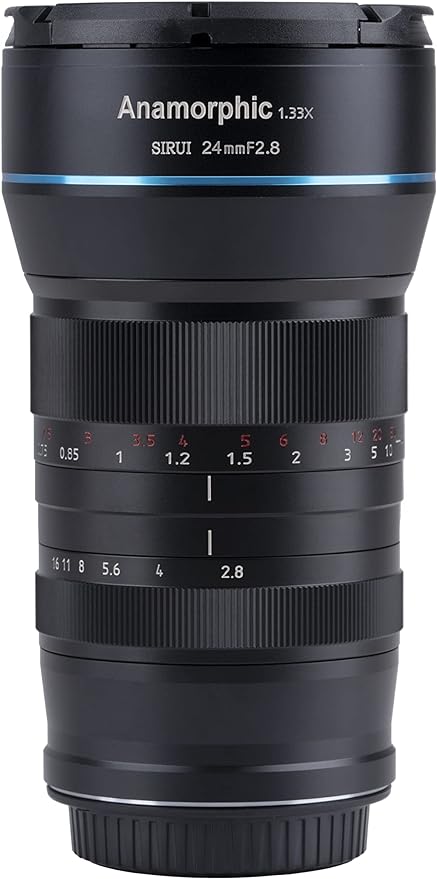 SIRUI 24mm Anamorphic Lens F2.8 1.33X APS-C Camera Lens for L Mount, Blue Flare