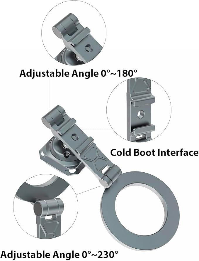 Magnetic Phone Tripod Mount Adapter Cold Shoe Phone Holder for Camera Magsafe Tripod Mount for 16/15/14/13 Series