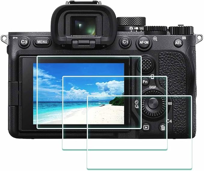 ULBTER Screen Protector for Sony Alpha ZV-E10 II ZVE10 II/ZV-E1 ZVE1 A7 IV Alpha 7 IV A7IV 7IV Camera, 0.3mm 9H Hardness Tempered Glass Cover Anti-Scrach Anti-Fingerprint [3 pieces]