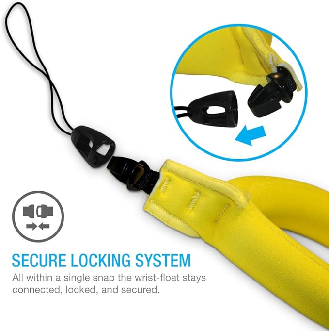 Waterproof Camera Float, Waterproof Float Strap for Underwater Camera and Waterproof Life Pouch Case - Universal Floating Wristband/Hand Grip Lanyard Works with GoPro, Nikon, Canon, Sony,Pentax,Camco