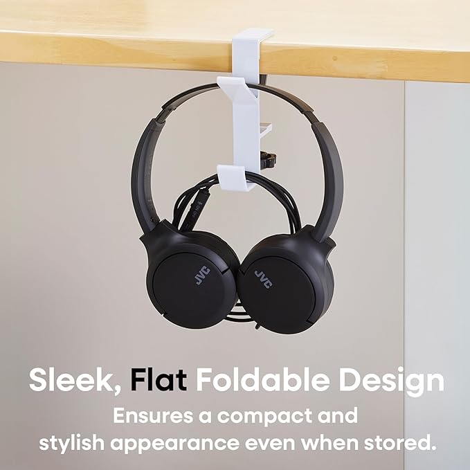 JVC USB-C Wired On-Ear Headphones with Mic – Comfortable All-Day Wear, Clear Calls, Rich Sound – Foldable & Lightweight – Tangle-Free Single-Sided Cable – Great for Gaming & Work from Home