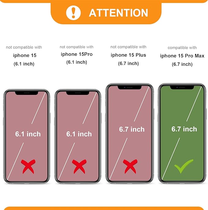 Bocasal for MagSafe Crossbody Wallet Case Compatible with iPhone 15 Pro Max, RFID Blocking Protective Purse Case with Card Slots Holder Kickstand Wrist Strap Lanyard Zipper 6.7 Inch 5G (Rose Gold)