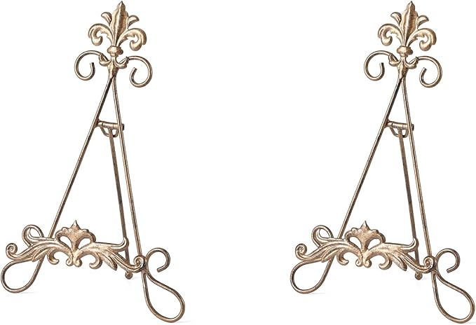 Picture Holder Display Stand，13.8" H Plate Stands For Display，Picture Frame Stand，Book Stands For Display (2PCS )