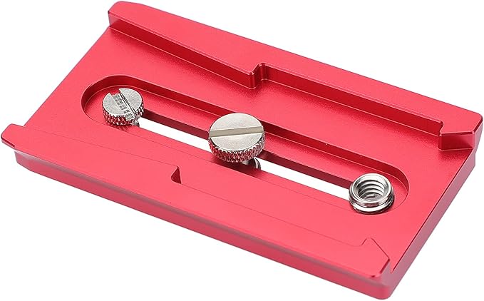 CAMVATE Camera Quick Release Plate with 1/4" & 3/8" Threads Compatible with 577/501/ 504 Tripod(Red) - 2886