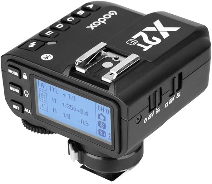 Godox X2T X2T-F Flash Trigger for Fujifilm, with 2.4G TTL HSS 1/8000s Group Function LCD Control Panel Firmware Update, GODOX X2 X2TF X2T F Wireless Flash Trigger Transmitter for Fuji Camera