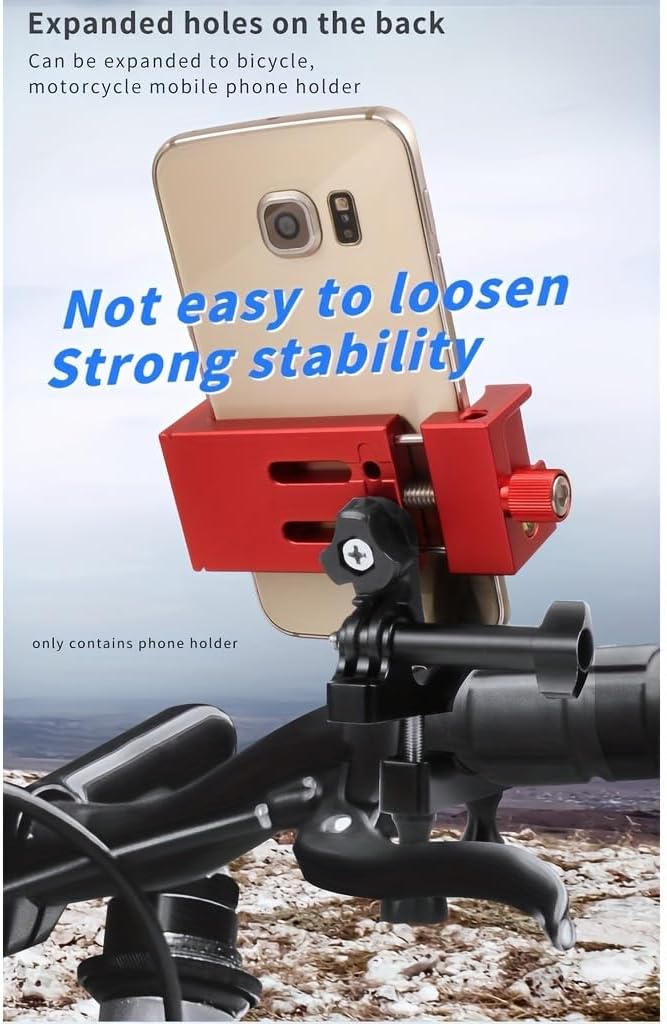 Aluminum Metal Phone Tripod Mount with 3 Cold Shoes & 1/4" Arca Port,360°Rotation Cell Phone Tripod Adapter for Phone Stand Holder, Compatible for iPhone Samsung and Other Smartphone