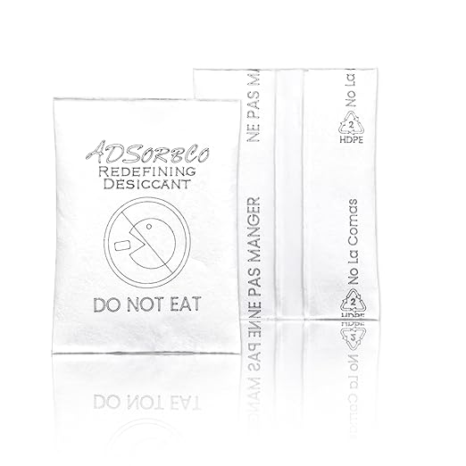 Ink-Free Silica Gel Desiccant – Laser-Marked, Non-Toxic Moisture Absorber Packets, Heat-Sealed, Eco-Friendly for Food, Storage, Tools (400, 0.5g)