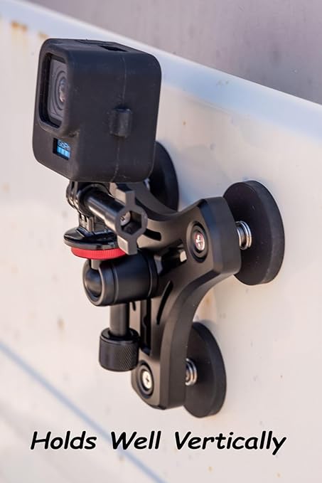 ULIBERMAGNET Magnetic Mount,100LB Heavy Duty Solid Aluminum Phone Holder with Magnet,Magnetic Mounts Flexible Car Adapter for Action Camera,Security Camera,Light(Tripod Mount Adapter Not Included)