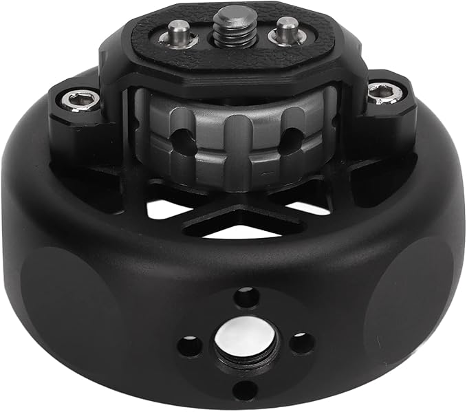 WiseZythum Rosette Side Handle, Rosette Bolt On Mount for Camera Cage, Aluminum Alloy Rosette Handle Grip with 1/4 Inch Screw and 3/8 Inch Screw Hole, Compatible with Rosette Mount for P