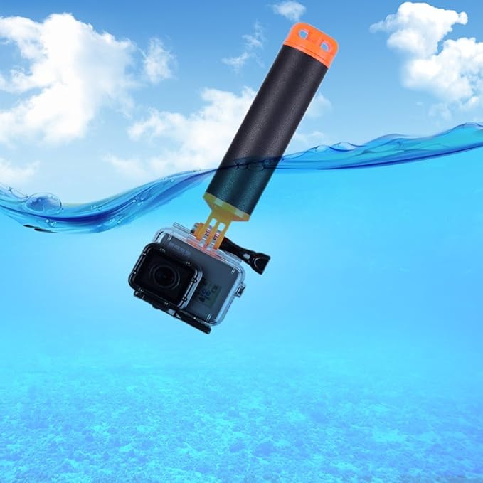 Suptig Handle Grip Floating Hand Grip for Gopro Hero 13, Hero 12, 11, 10, 9, 8, 7, 6, 5, 4, 3+, 3, 2, Hero Session Gopro Max, Fusion DJI Action 5 Pro,5,4,3, Akaso More Action Cam