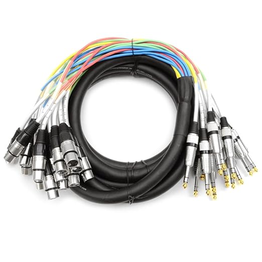 Seismic Audio - SAXT-16x15F - 16 Channel 15' XLR Female to 1/4" TRS Snake Cable