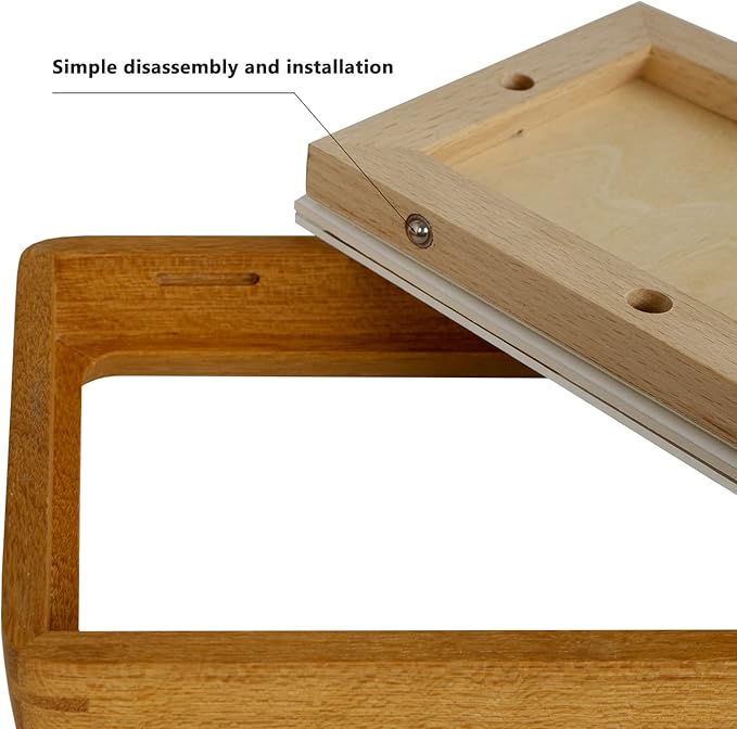 Moudra Handcrafted Solid Wood Picture Frame with Mat for Wall or Tabletop Display, Perfect for Photos and Artwork. (Teak, 3"x4" matted to 2"x3")