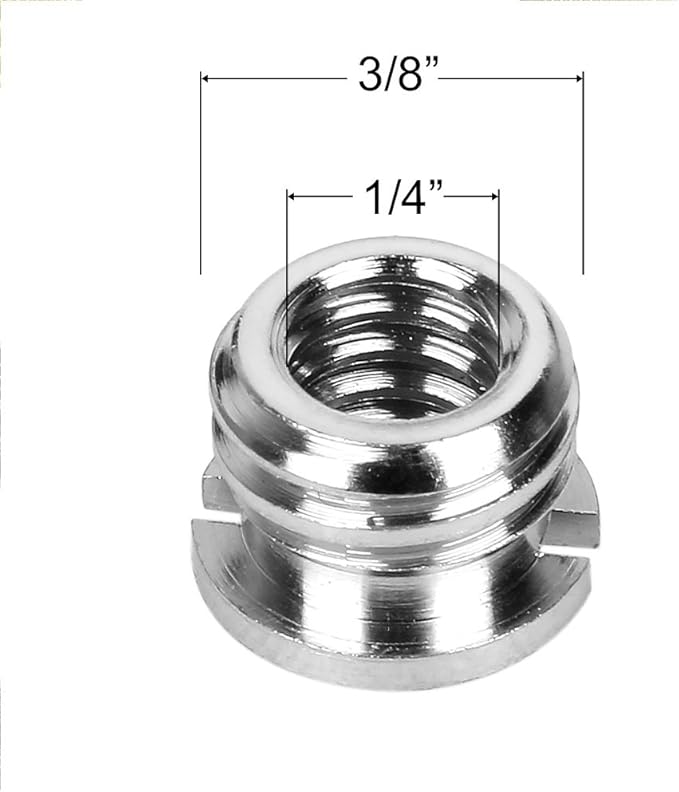 22Pack ChromLives Camera Screw Adapter 1/4 to 1/4 Screw to 3/8 Tripod Adapters Converter Brass Screws Spigot Mount Set for Camera Tripod Monopod Ballhead Flash Light,Combo Pack