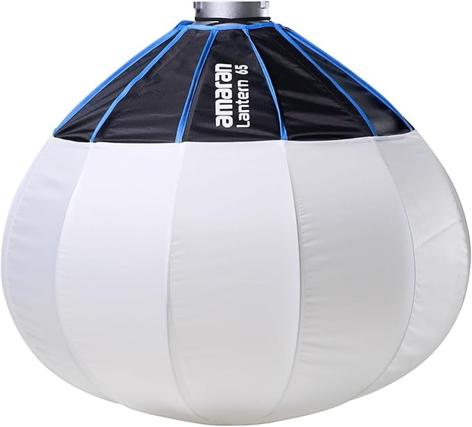 Amaran Lantern 65 Softbox,360 Soft Light Source Quick-Build Press Mount for Amaran COB Lights and Other Bowens Mount for 100d/200x/300c/150c/300x/300d