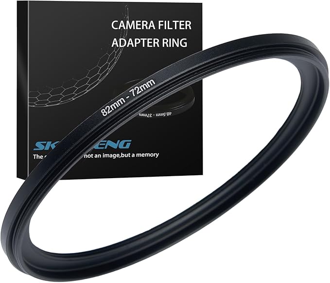 82mm to 72mm Step Down Ring Filter Adapter Metal Ring Step Down Rings Adapter Filter Compatible with All 72mm UV,CPL,ND,Lens Hood,Threaded Lens ect (82mm to 72mm)