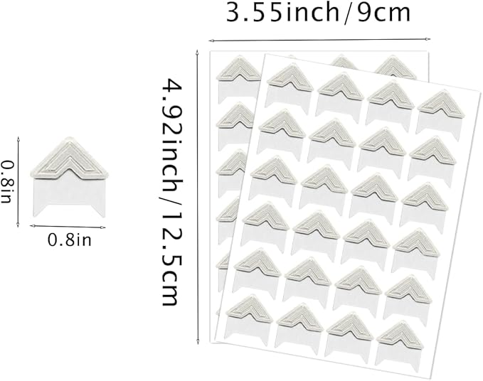 120 Pack Photo Corners Self-Adhesive, Picture Corner Stickers for Scrapbooking, Guestbook, Memory Scrapbook (Silver)