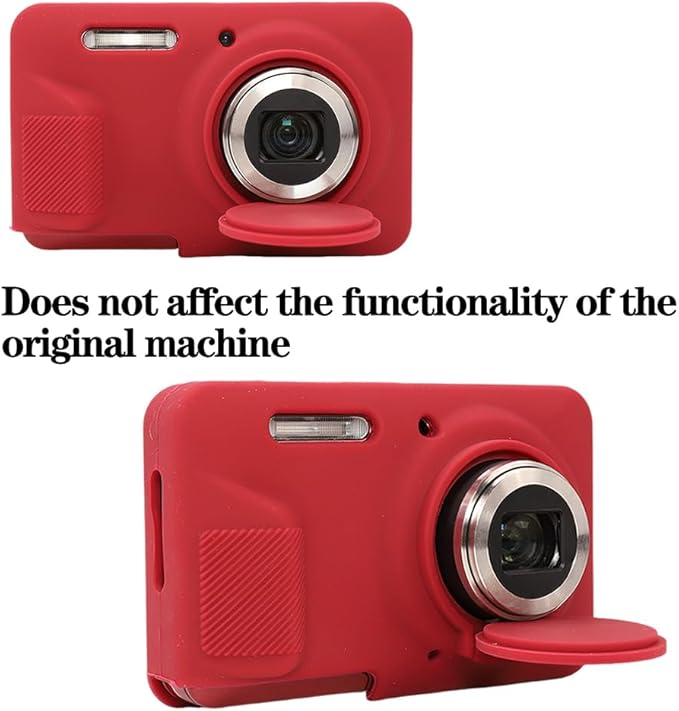 AEXUTDA Case Compatible for Kodak FZ55 camera, lightweight FZ55 body skin, soft silicone scratch resistant ultra-thin protective case FZ55，red