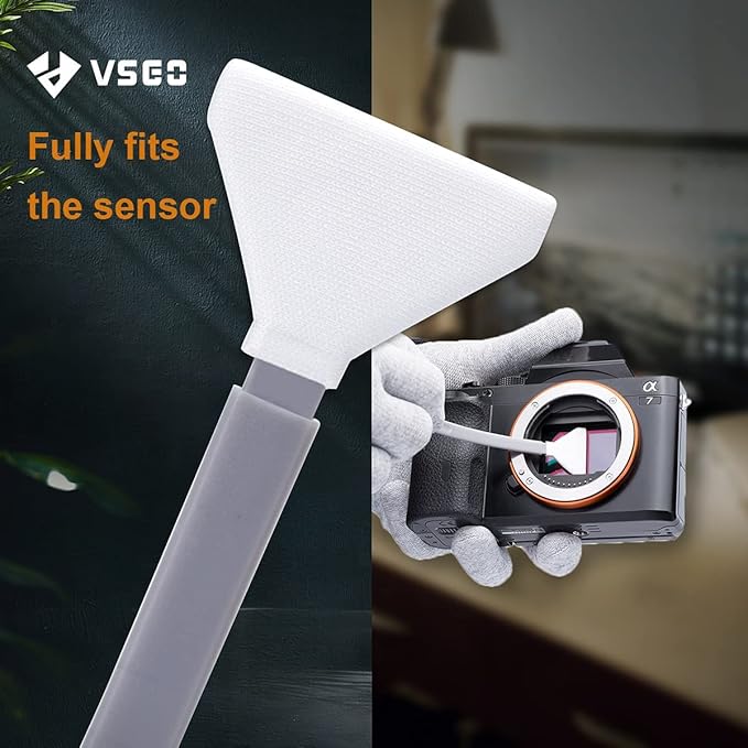 VSGO 24pcs Full-Frame Camera Sensor Cleaning Kit, Sensor Cleaning Swabs, Compatible with DSLR & SLR Digital Cameras (V-S03-24)