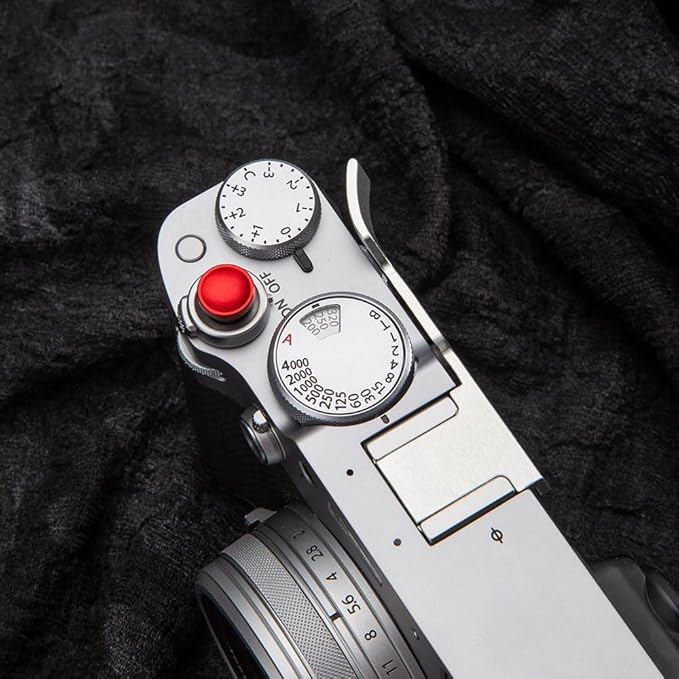 Thumb Grip with Hot Shoe Cover for Fujifilm X100V/X100VI Metal Camera Hot Shoe Thumb Hand Grip Accessories (Aluminum Alloy-Silver)
