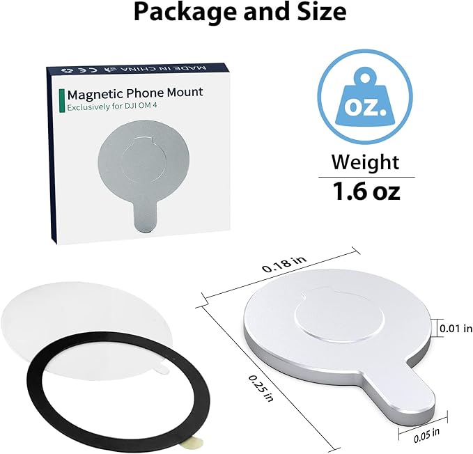 for DJI Magnetic Mount Phone Holder Clamp - for Magsafe DJI Osmo Mobile 8 7P 7 SE 6 5 4 Adapter Magnets Clip Clamp Ring Holder Quick-Release Mount for OM Gimbal Stabilizer Accessories