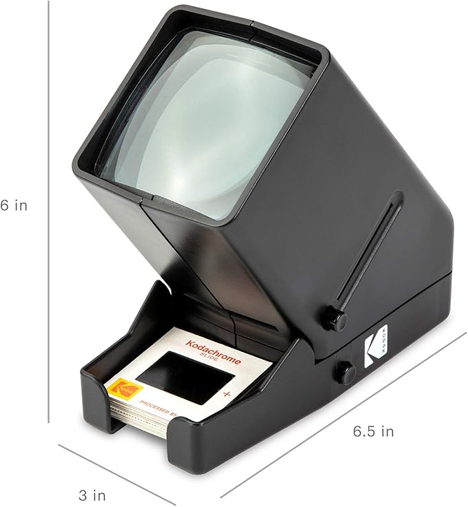 KODAK 35mm Slide and Film Viewer - Battery Operation, 3X Magnification, LED Lighted Viewing – for 35mm Slides & Film Negatives