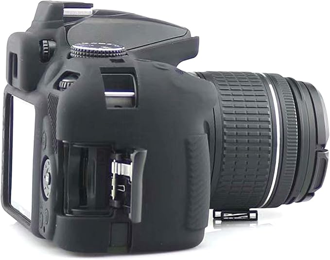 Professional Secure Silicone Camera Cases Bag Housing Rubber Body Skin for Nikon D3400 Digital SLR Camera (Black)