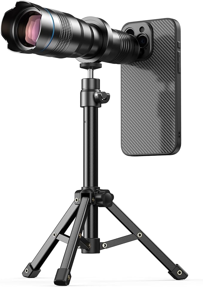 Evil eye 36X Telephoto Lens for iPhone 15, High Power HD Telephoto Phone Lens with Tripod, Phone Lens Attachments for Travel, Concert, Exploration