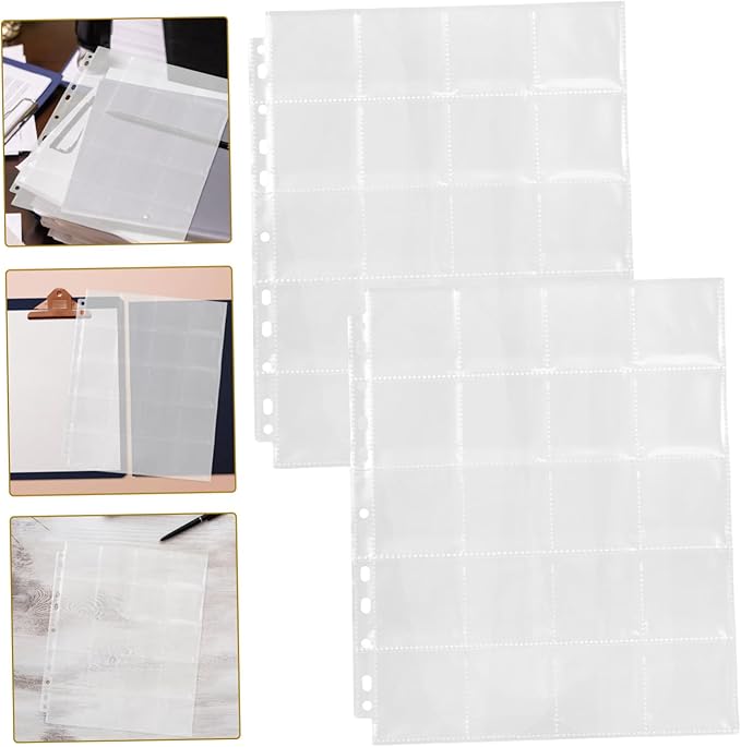 30pcs Film Negative Sleeves Binder Pages Slots Acid Storage Portable Photo Negative Holder for Film Enthusiasts and Professionals