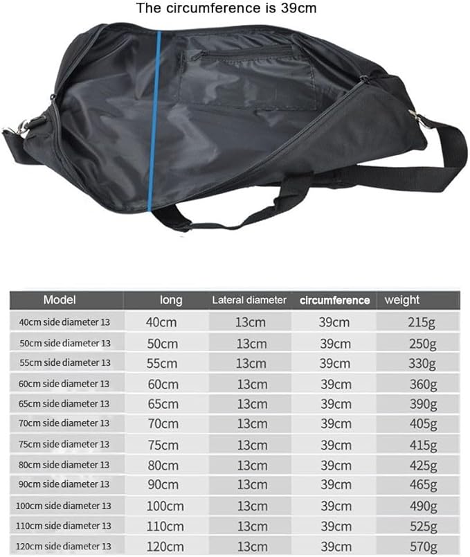 40-120cm Tripod Carrying Case Bag, Waterproof Tripod Travel Carrying Storage with Shoulder Strap Padded & Handle for Light Stands, and Tripod Photography Accessories(80cm)