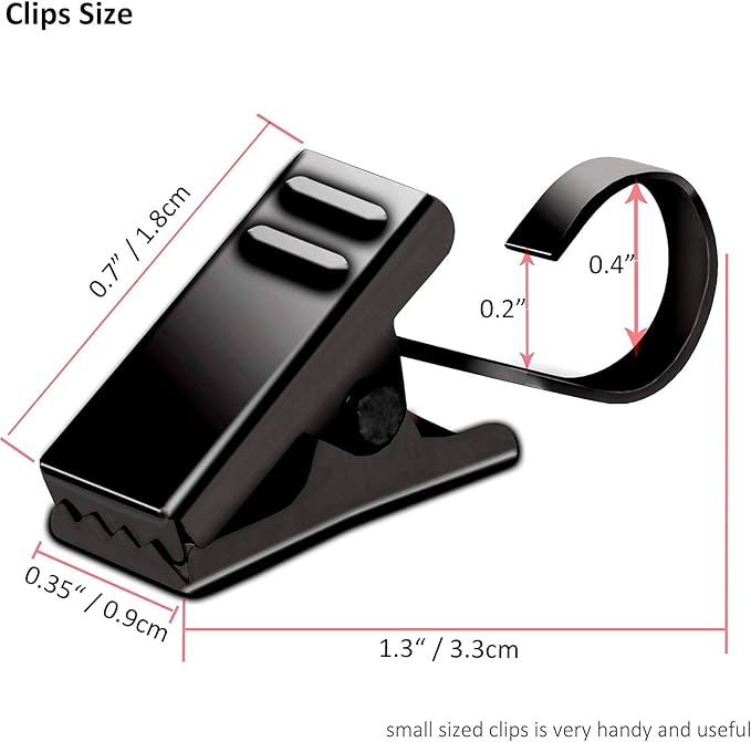 BIHRTC Pack of 25 Black Curtain Clips String Light Hangers Small Metal Wire Holder for Hanging Camper Awning Light Christmas Decor Shower Home Decoration Indoor and Outdoor Photos Arts Crafts Display