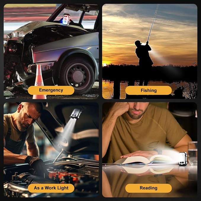 Mini EDC Flashlight, Small Powerful Keychain Flashlight with Side searchlight, High Lumens 800lm, USB-C Rechargeable, keychain light with clip - 8 Mode, IPX4 Waterproof, for hiking, running, White