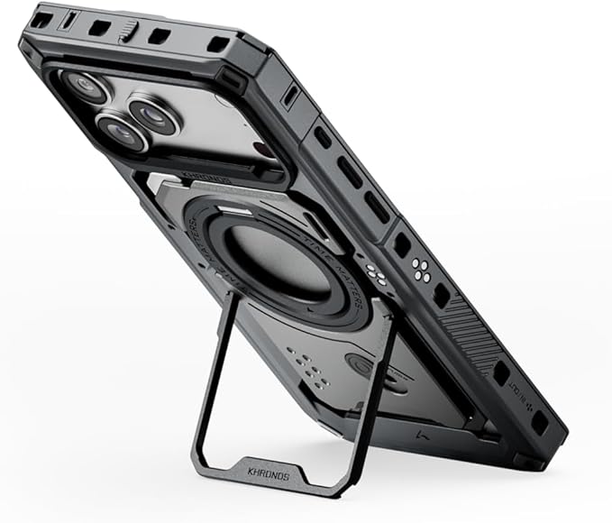 Tilta Khronos Case Compatible with iPhone 17 Pro Max - Space Gray | Snap in Design | Locking Clamp for Secure Mounting | Passthrough Power | Works with Focus Handles, Cooling Modules, Filters