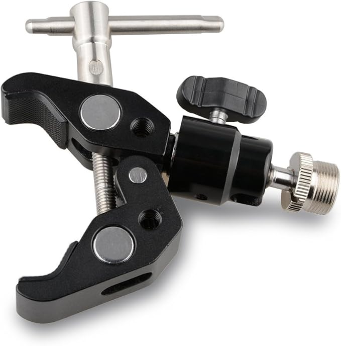 CAMVATE Crab Clamp Articulated 1/4 Mini Ball Head for Microphones - 1465